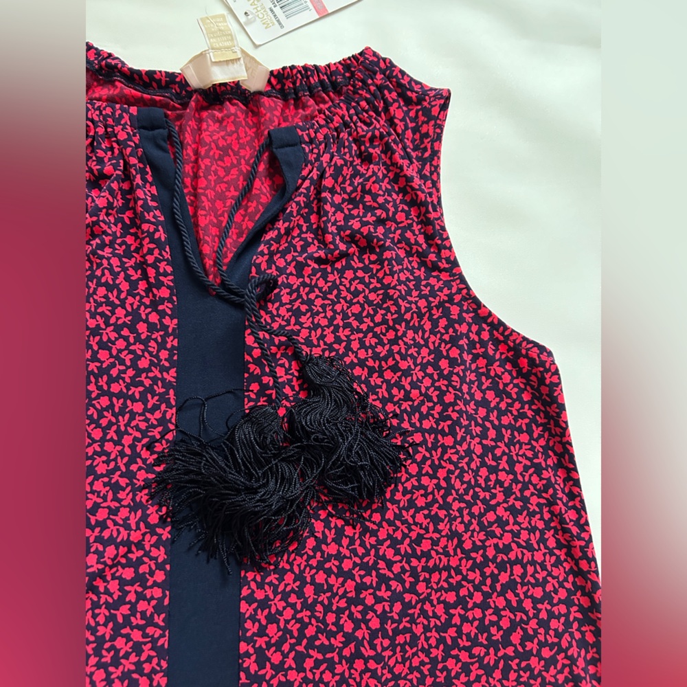 MICHAEL Michael Kors floral print & tassel dress